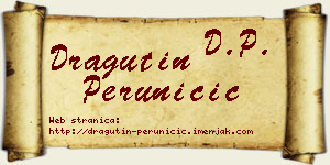 Dragutin Peruničić vizit kartica